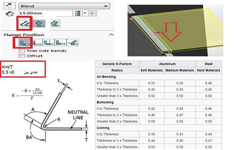 solidworks sheet metal bending|solidworks sheet metal k factor.